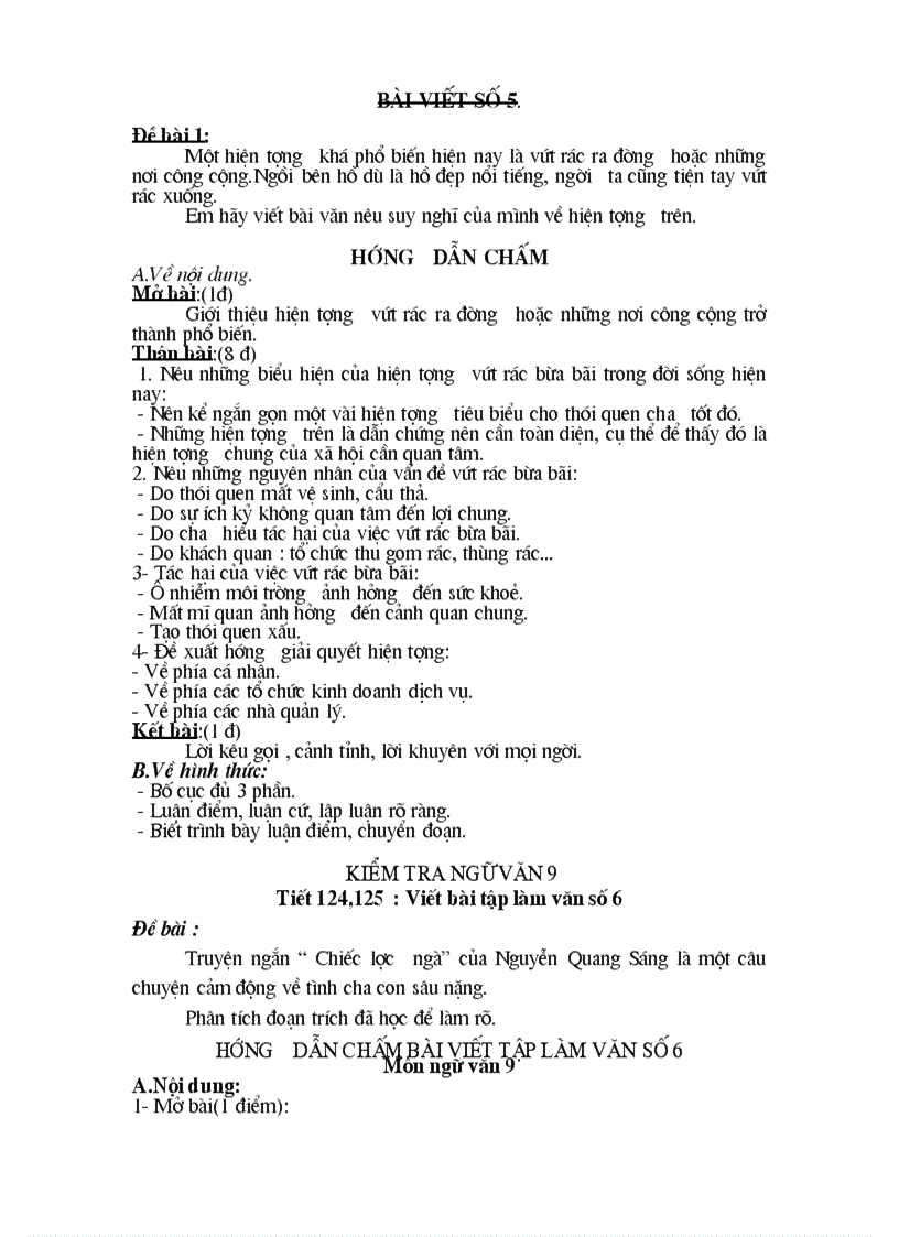 image for page Đề kiểm tra ngữ văn 9 kỳ ii