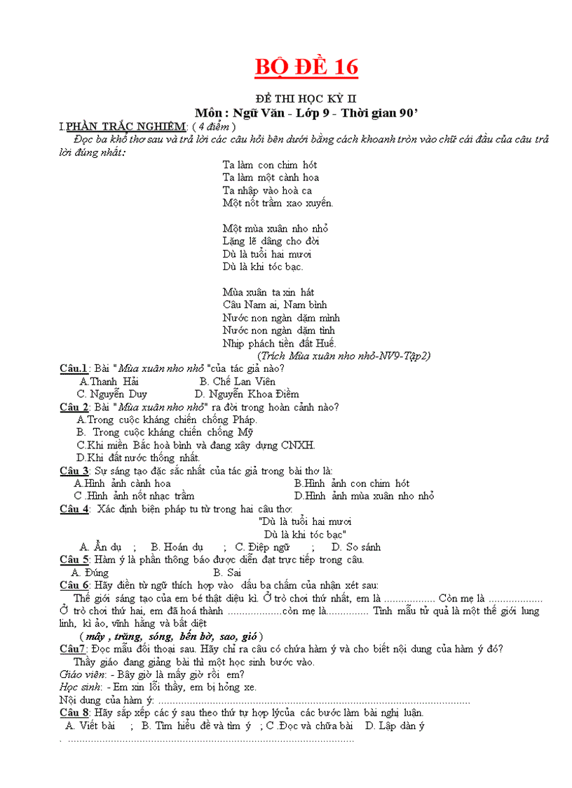 image for page De on thi vao 10