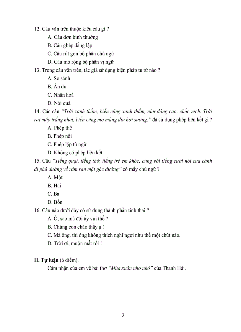 image for page Đề thi HKII Ngữ văn 9 3