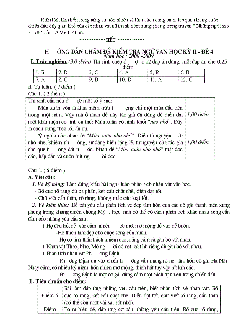 image for page Đề thi học kì 1 2 NV 9