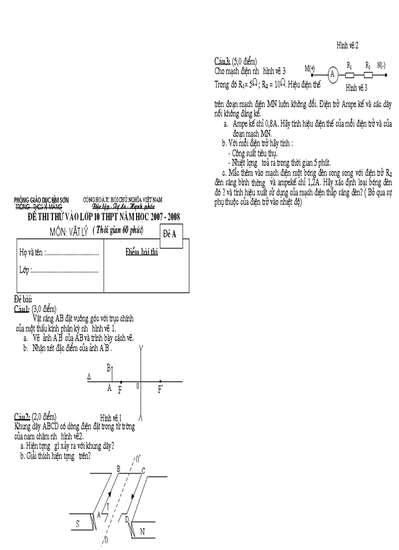 image for page Đề thi thử vào lớp 10