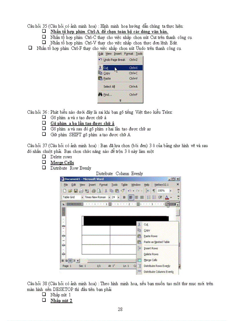 image for page Đề thi trắc nghiệm Tin Cơ bản