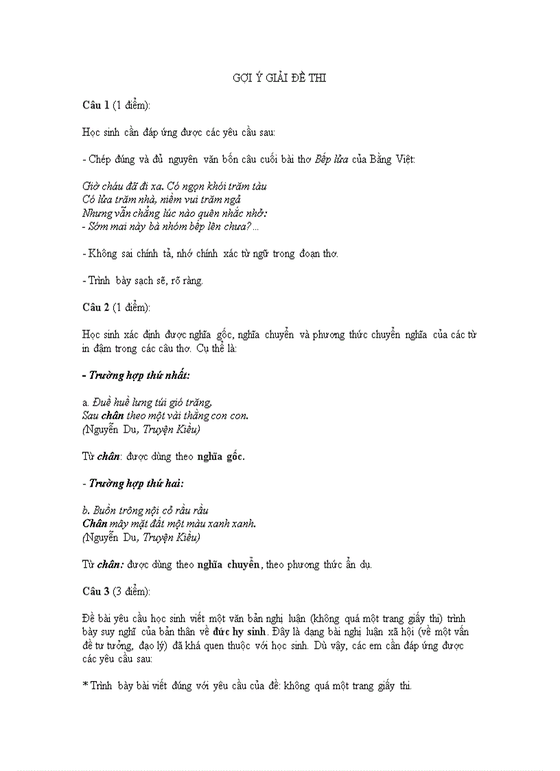 image for page Đề thi tuyển sinh vào lớp 10 môn văn