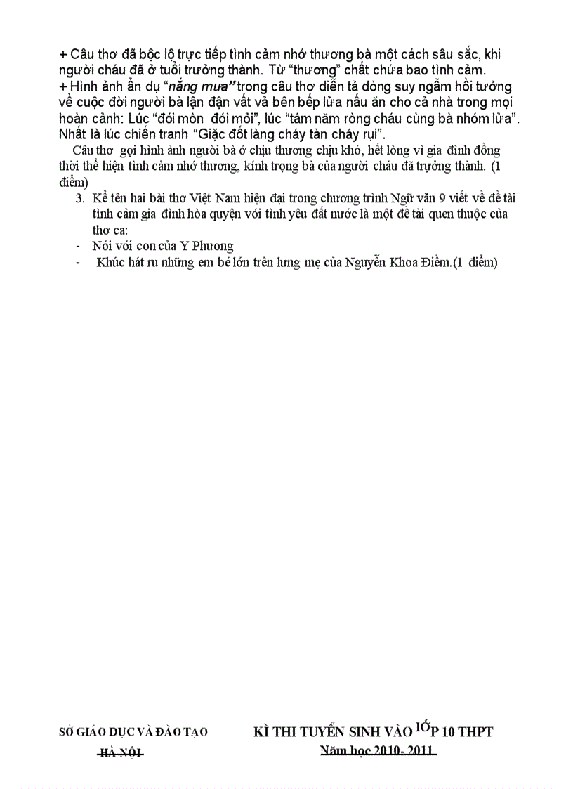 image for page Đề thi và đáp án 2 môn thi vào 10 hà nội 2010 2011