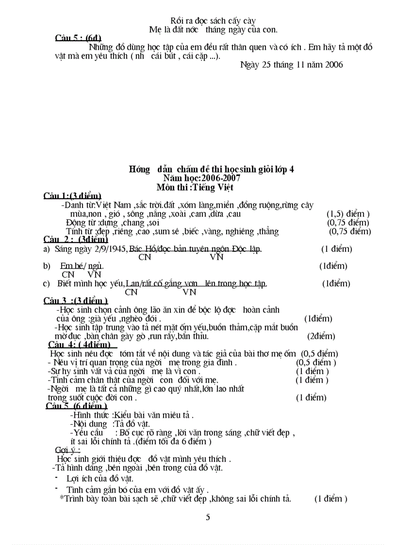 image for page Đề và đáp án thi HSG lớp 4 5