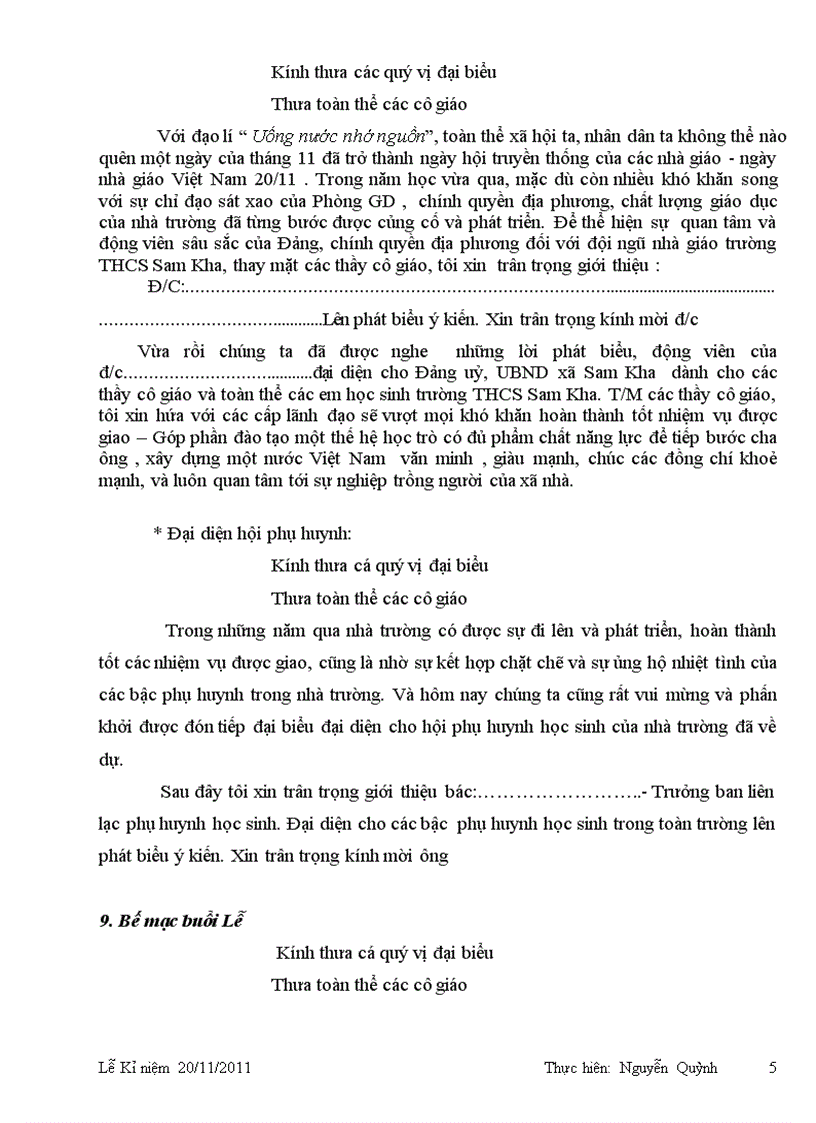 image for page Dẫn chương trình 20 11 1