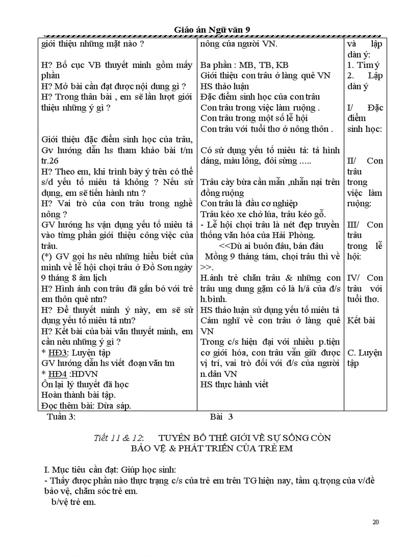 image for page GA ngữ văn 9 3 côt Chuẩn KTKN