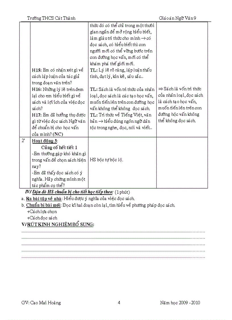 image for page GA ngữ văn 9 hk2 4 cột