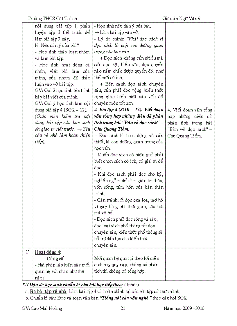 image for page GA ngữ văn 9 hk2 4 cột