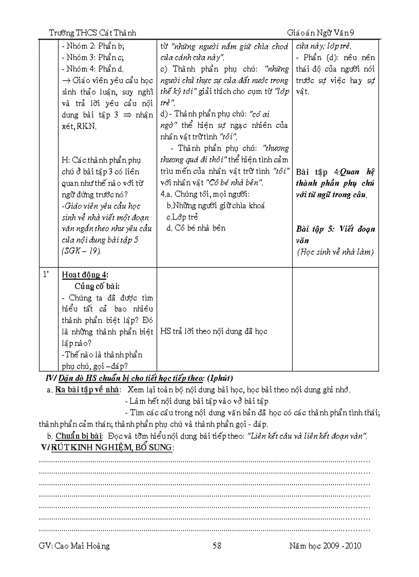 image for page GA ngữ văn 9 hk2 4 cột