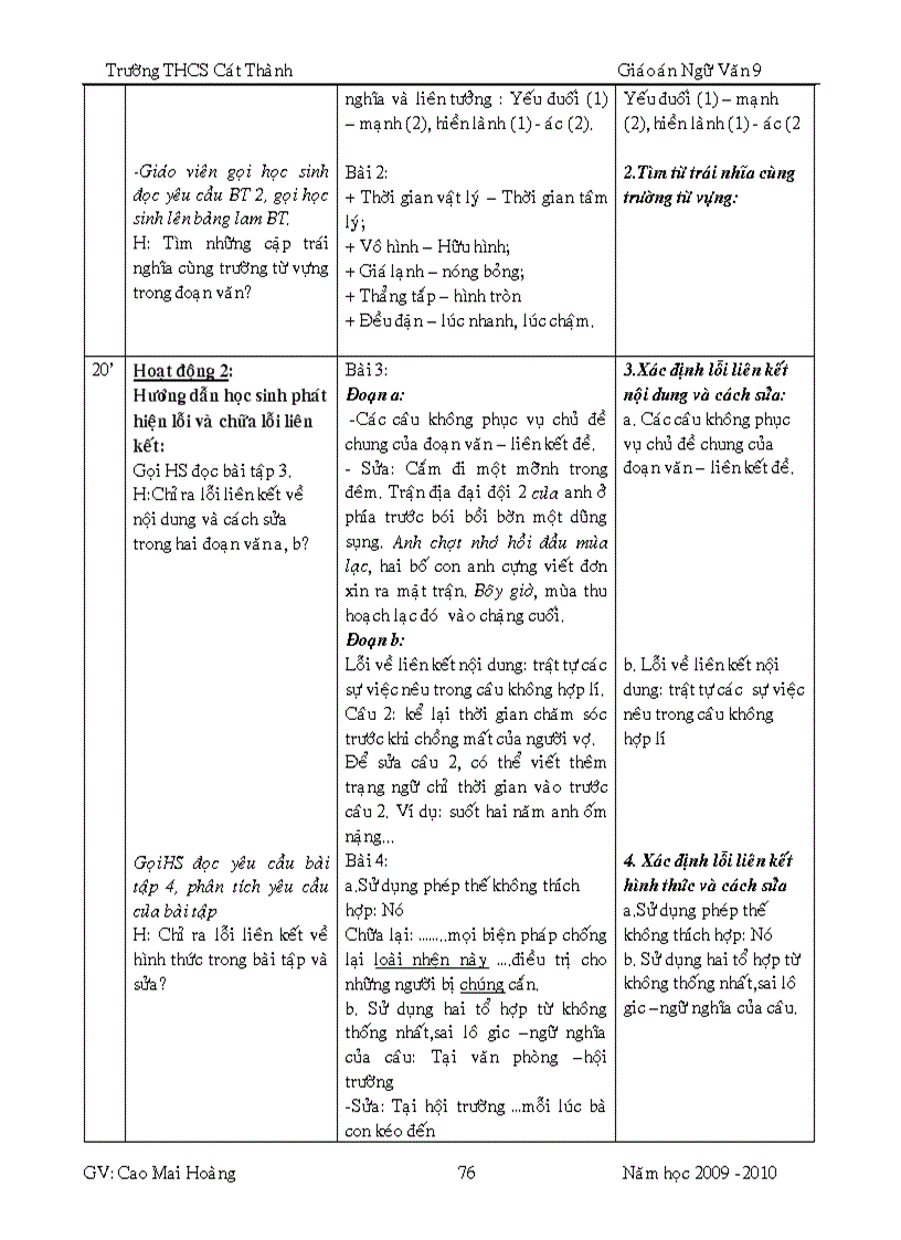 image for page GA ngữ văn 9 hk2 4 cột