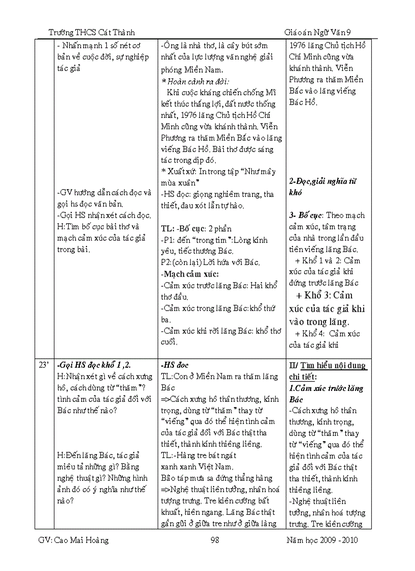 image for page GA ngữ văn 9 hk2 4 cột