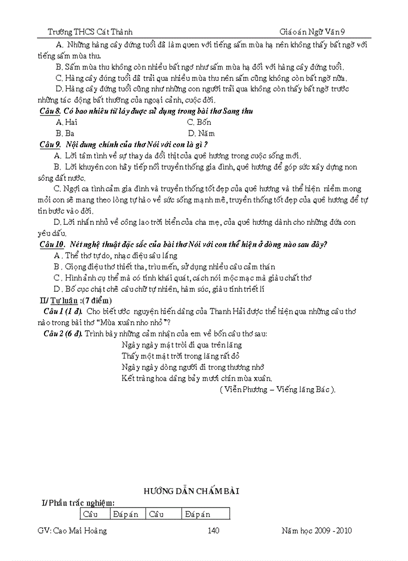 image for page GA ngữ văn 9 hk2 4 cột