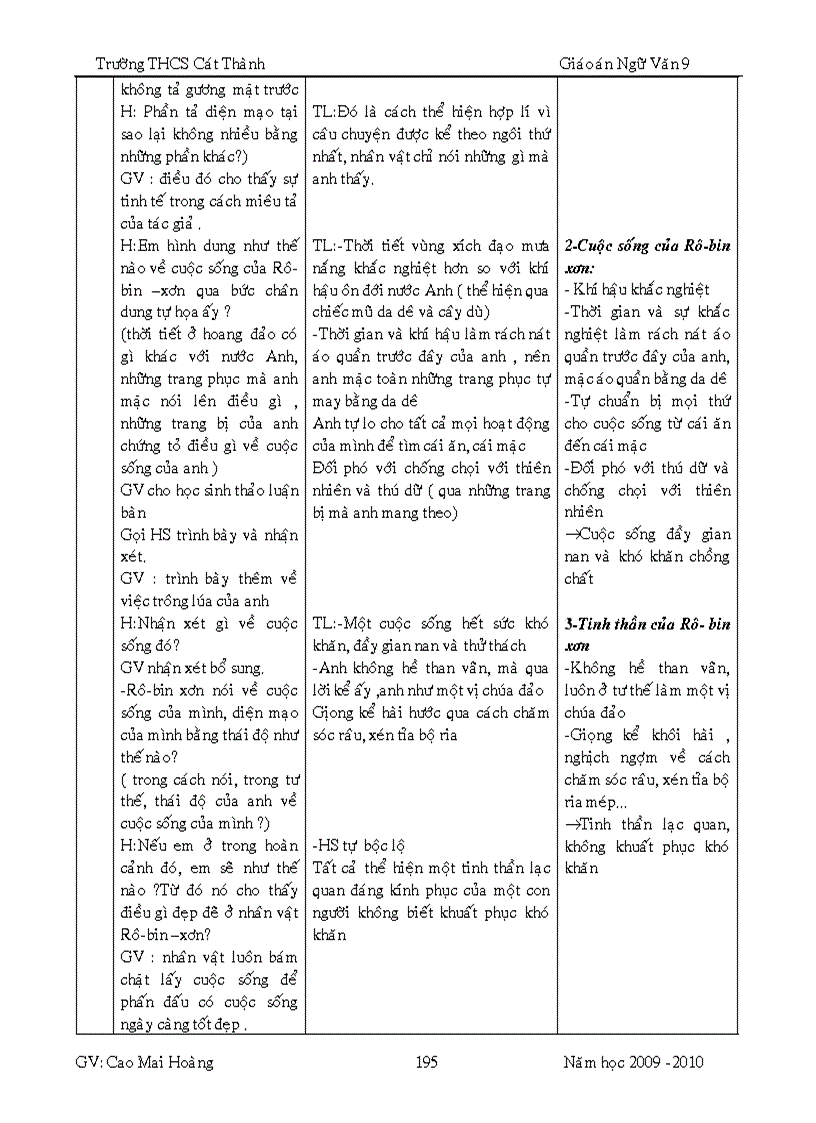 image for page GA ngữ văn 9 hk2 4 cột