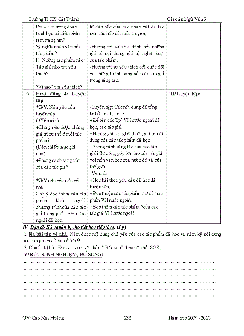 image for page GA ngữ văn 9 hk2 4 cột