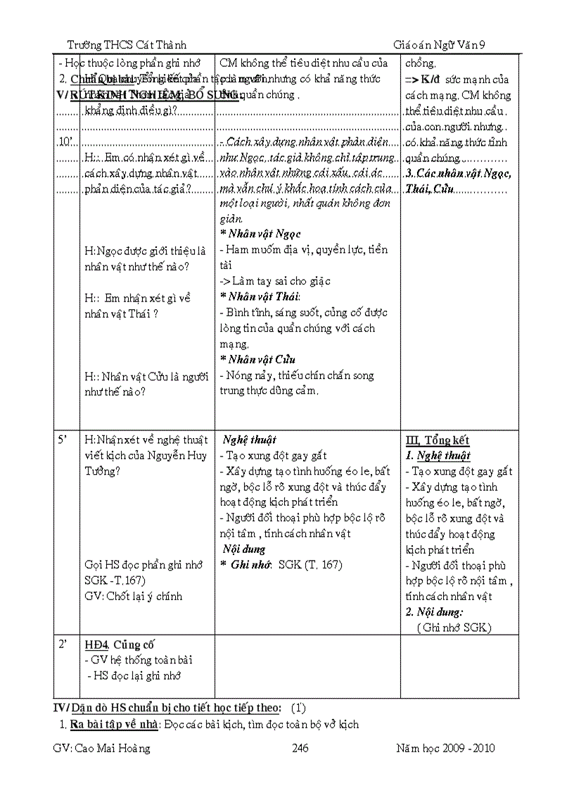 image for page GA ngữ văn 9 hk2 4 cột