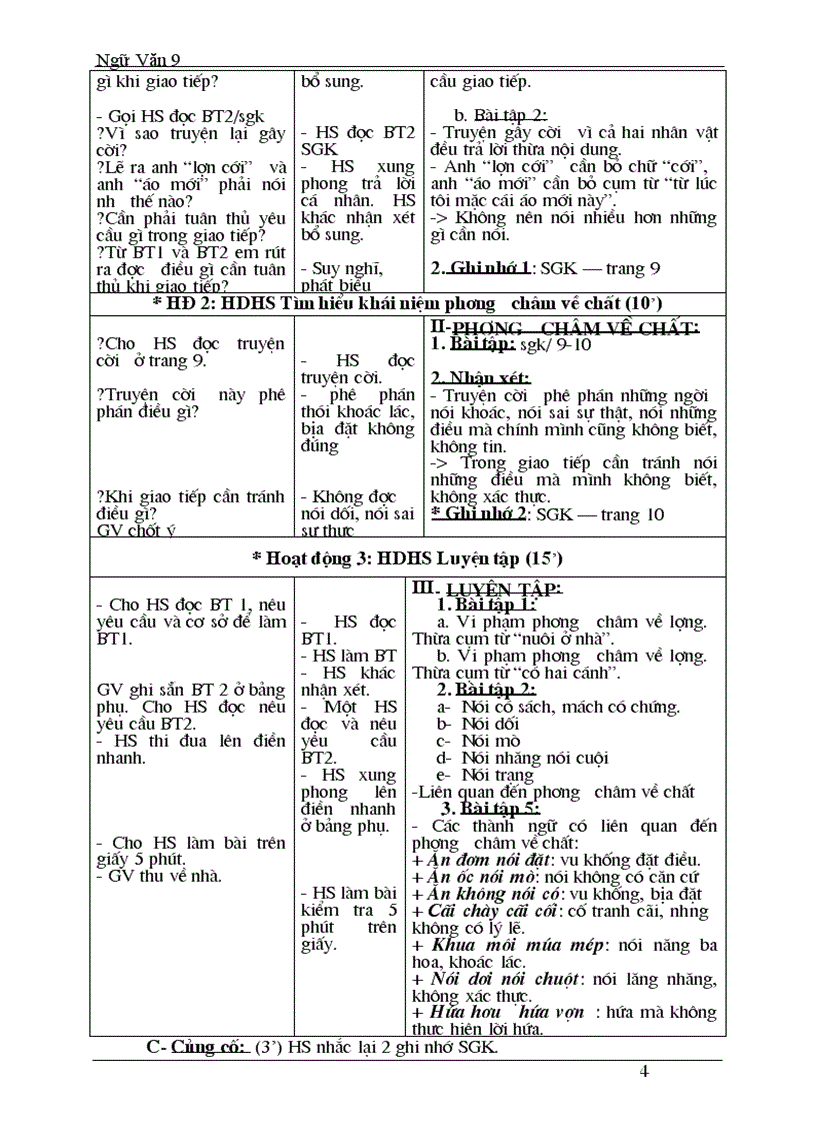 GA NV 9 chuẩn 2010 2011