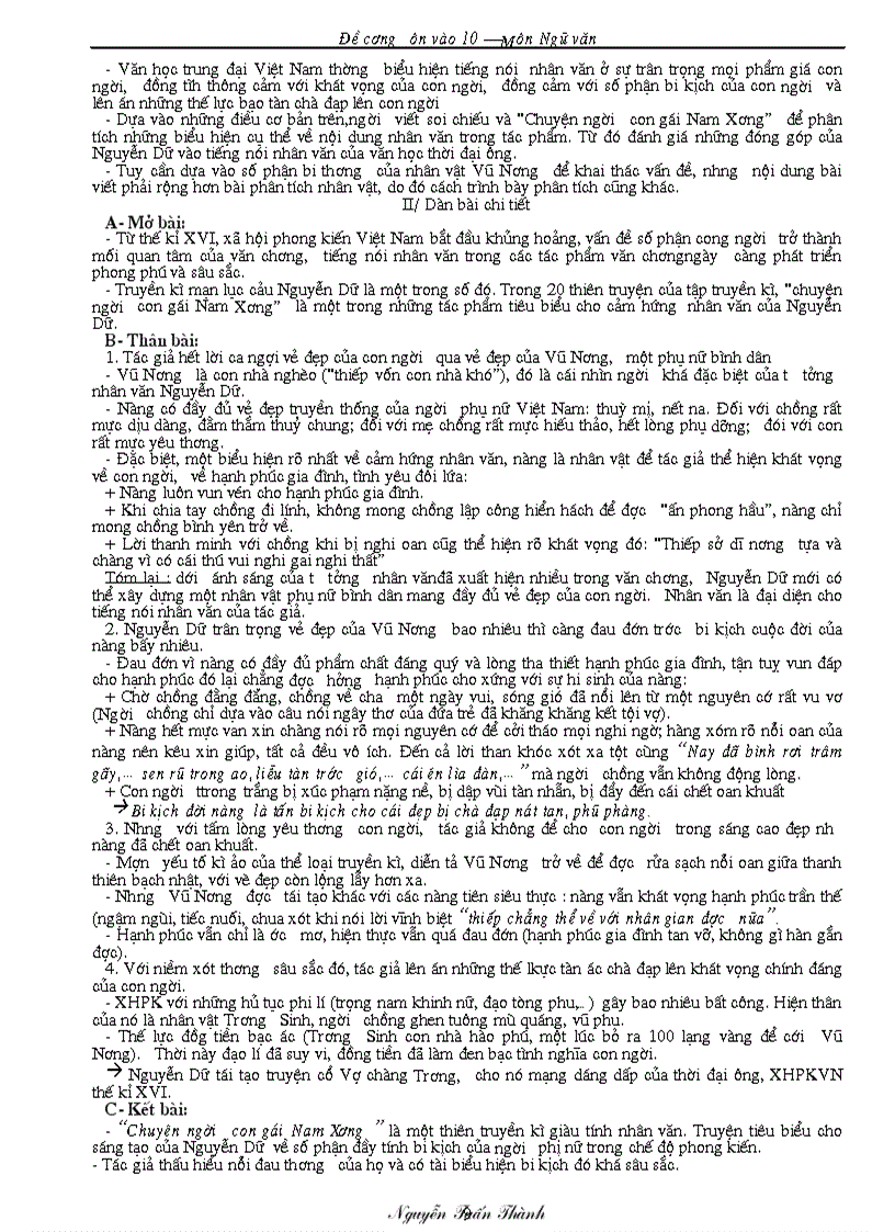 image for page GA ôn thi vào 10 môn ngữ văn