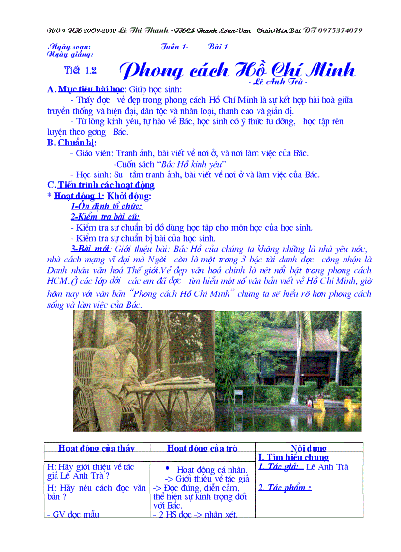 image for page GANV 9 3 cột có ảnh minh họa từ tiết1 50 Lê Thanh