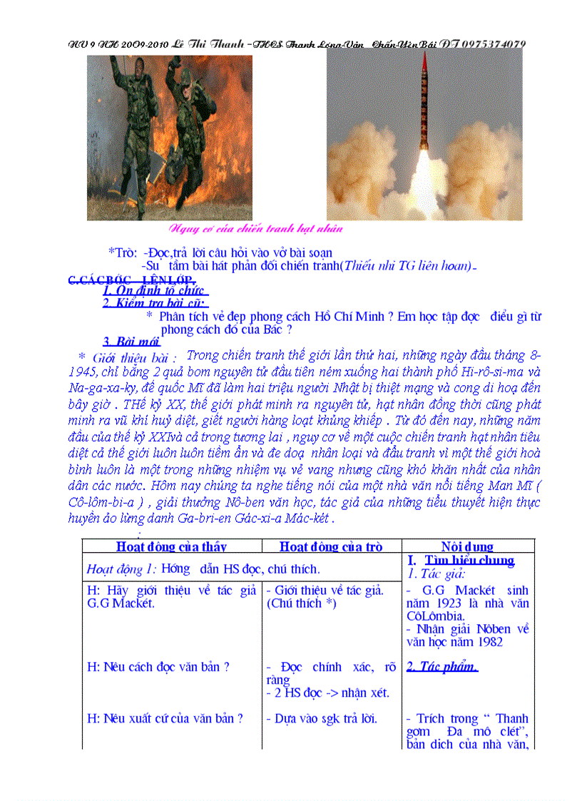 image for page GANV 9 3 cột có ảnh minh họa từ tiết1 50 Lê Thanh