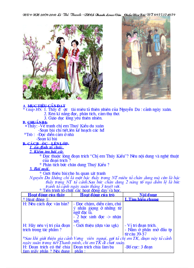 image for page GANV 9 3 cột có ảnh minh họa từ tiết1 50 Lê Thanh