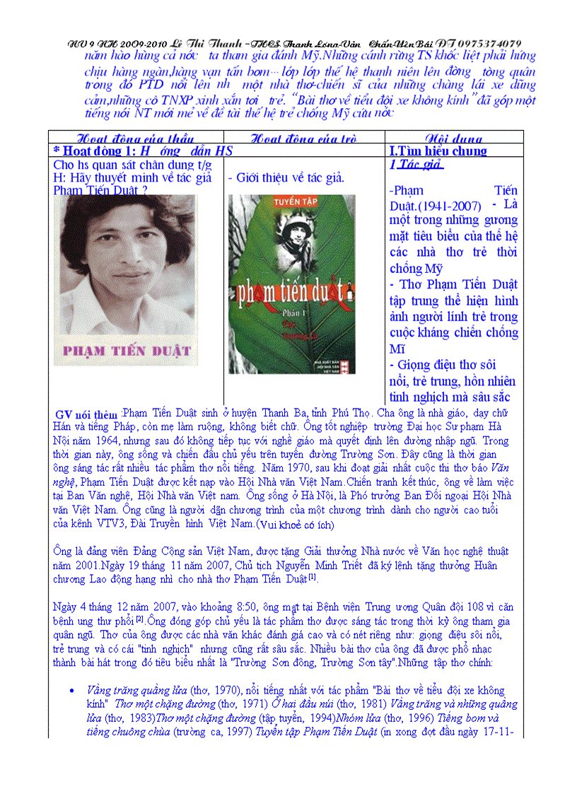 image for page GANV 9 3 cột có ảnh minh họa từ tiết1 50 Lê Thanh