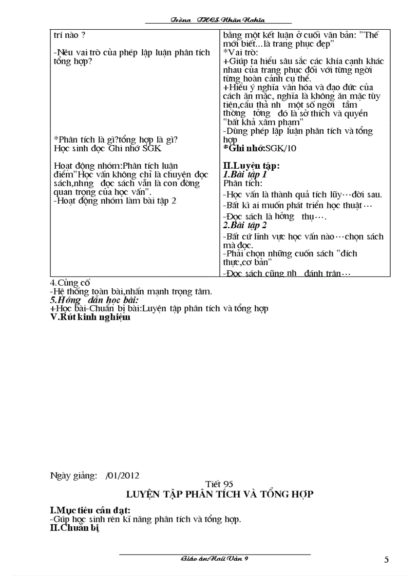 image for page Giao an Văn 9