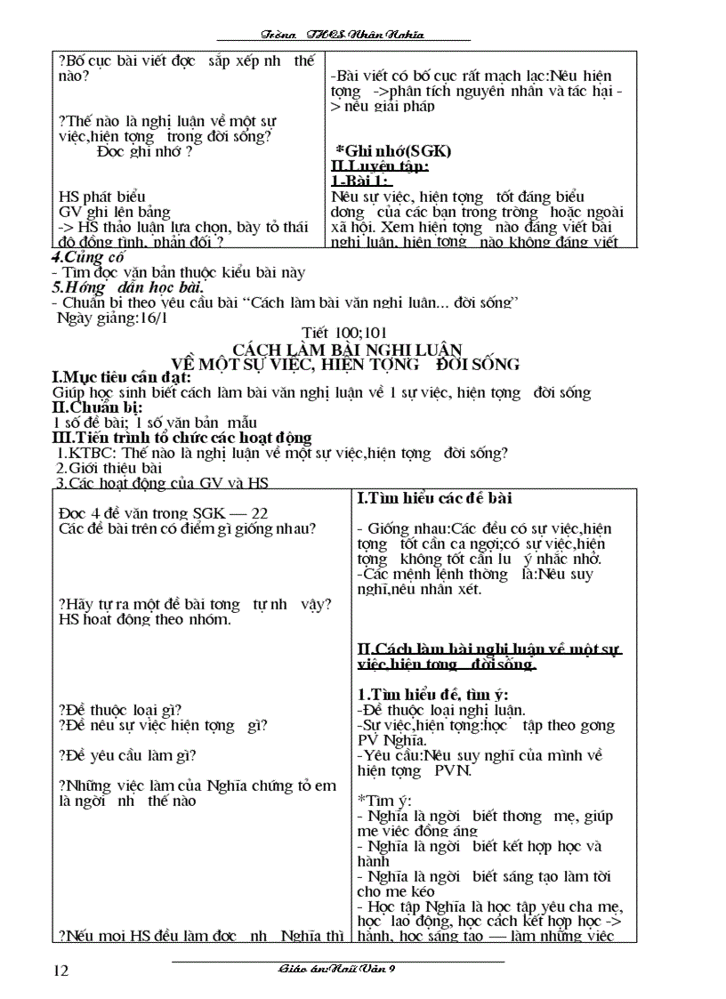 image for page Giao an Văn 9