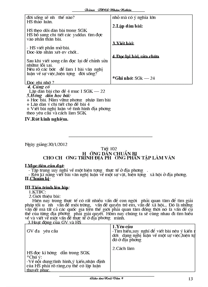 image for page Giao an Văn 9