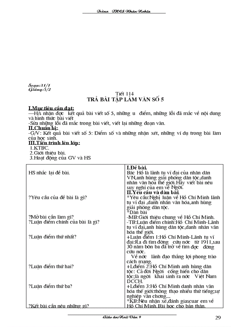 image for page Giao an Văn 9