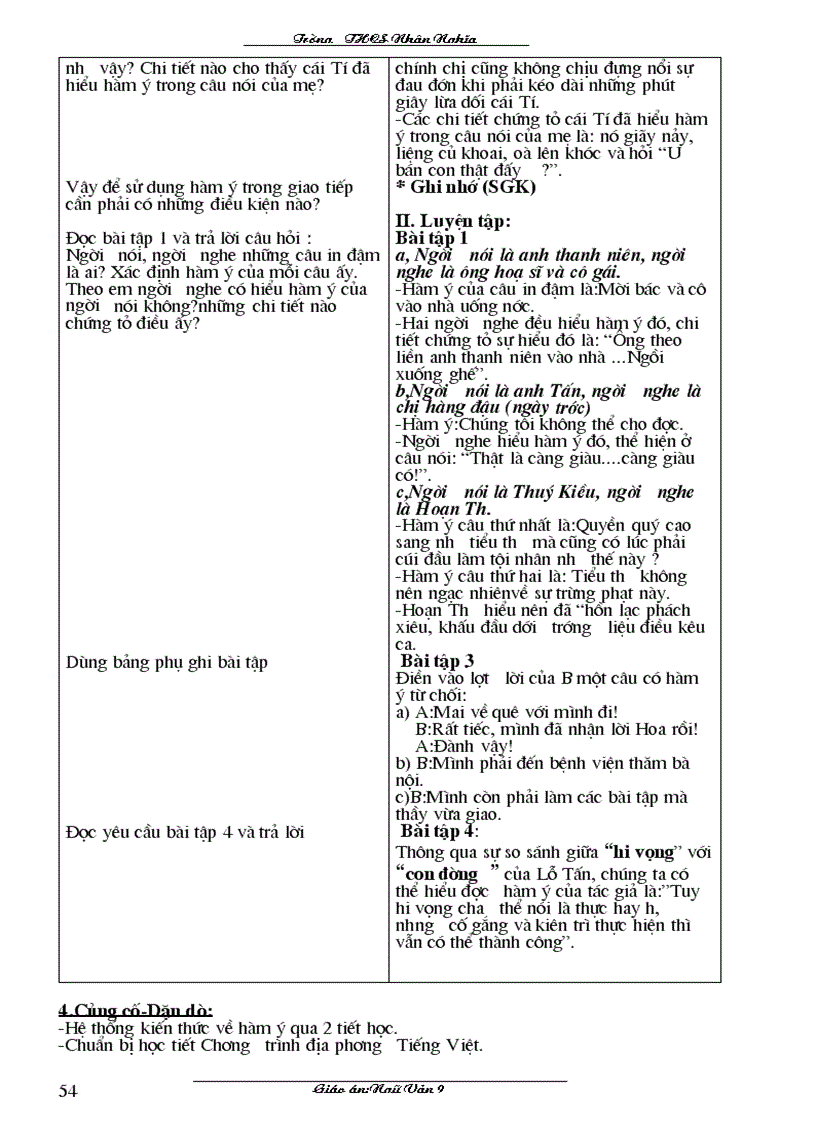 image for page Giao an Văn 9