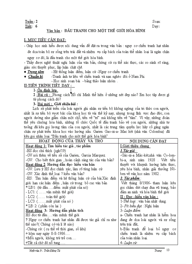 image for page Giáo án 9 chuẩn