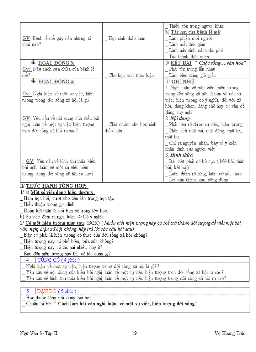 image for page Giao an 9 HKII Chuan