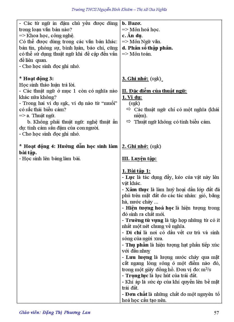 image for page Giáo án 9 sinh động tuần 1 đến tuần 6