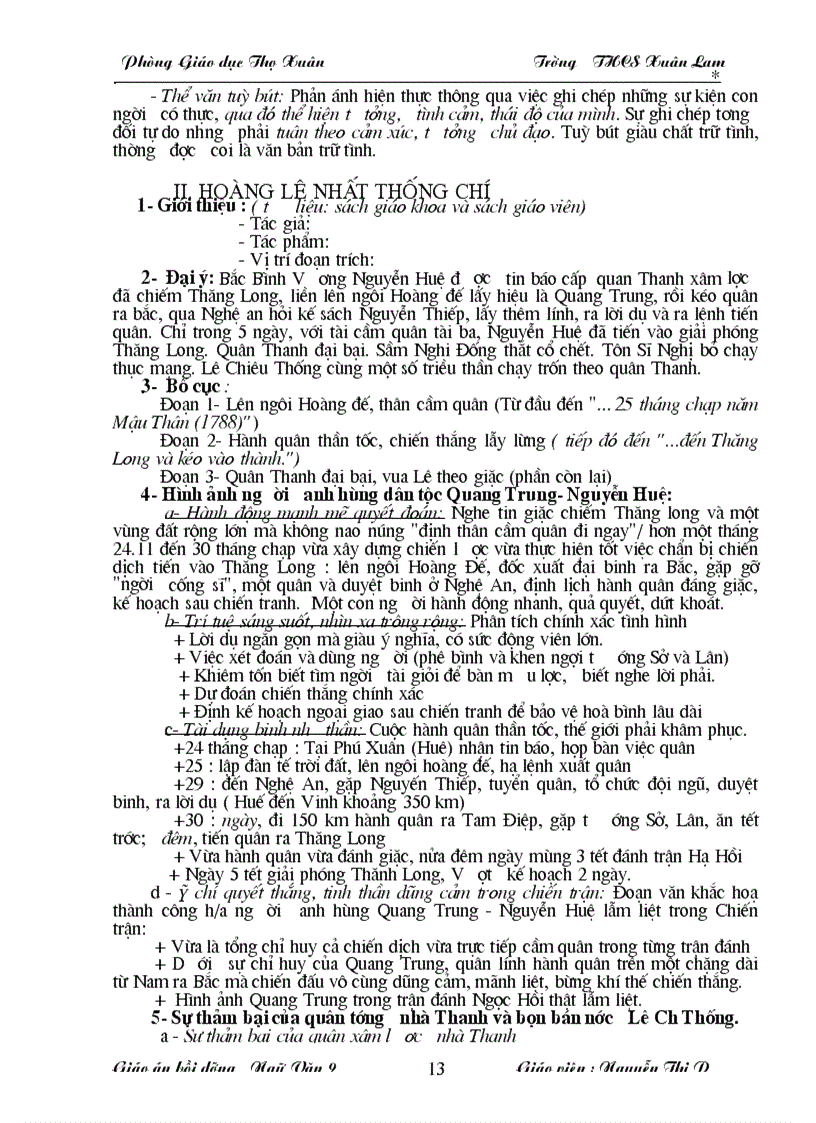 image for page Giáo án bồi dưỡng văn 9