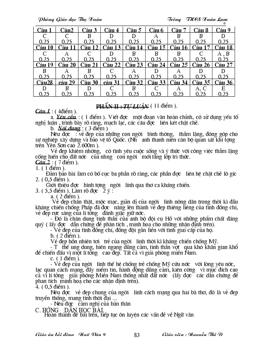 image for page Giáo án bồi dưỡng văn 9