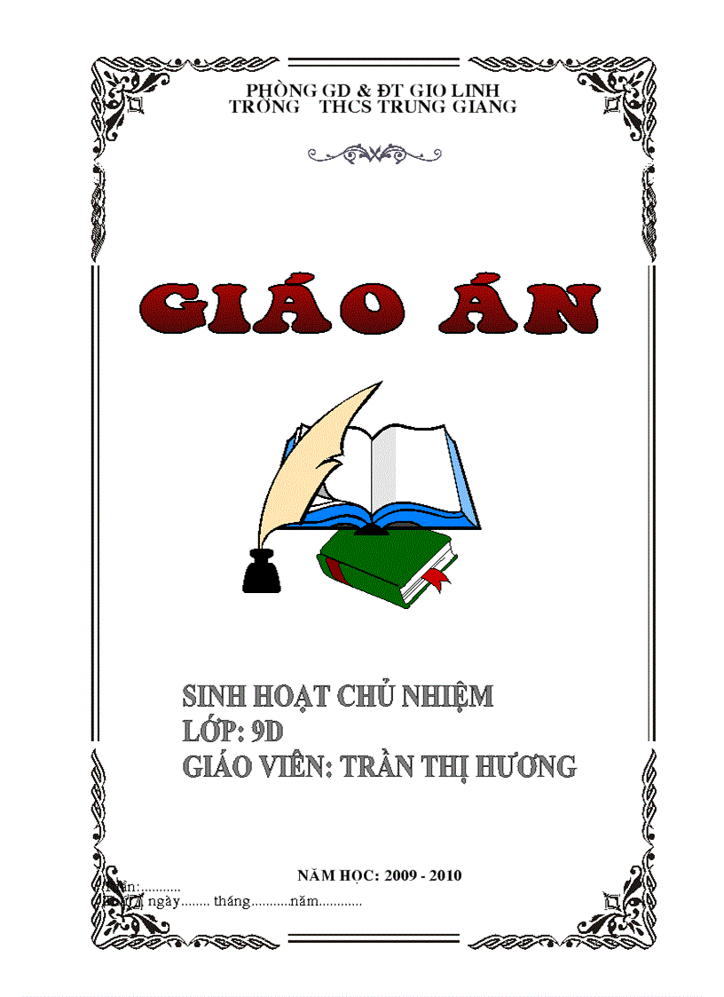 image for page Giáo án chủ nhiệm