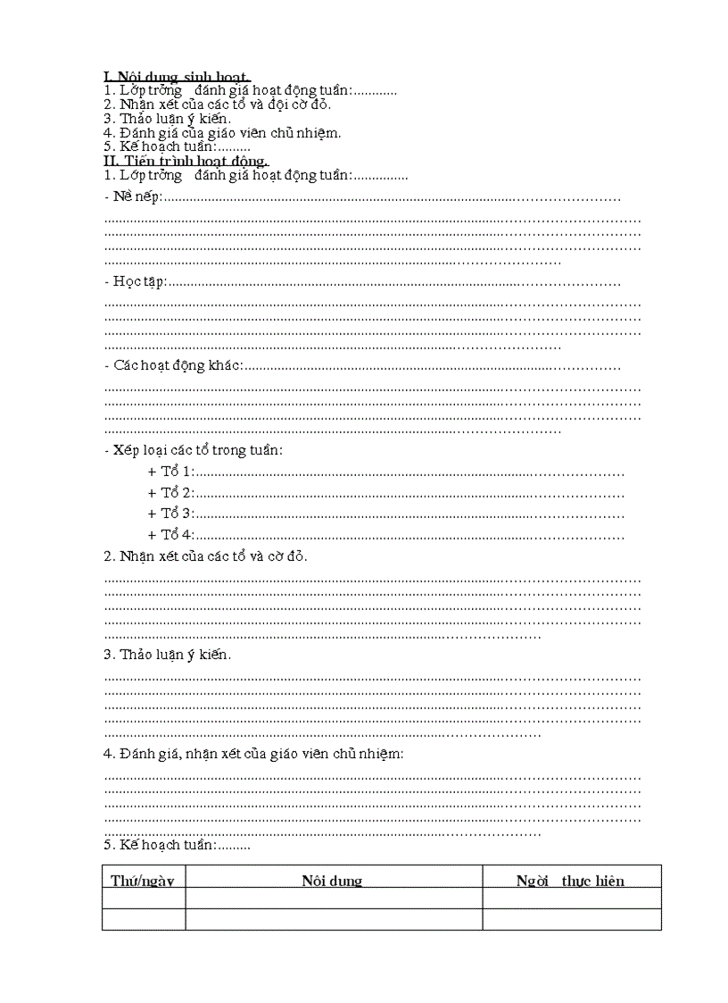 image for page Giáo án chủ nhiệm