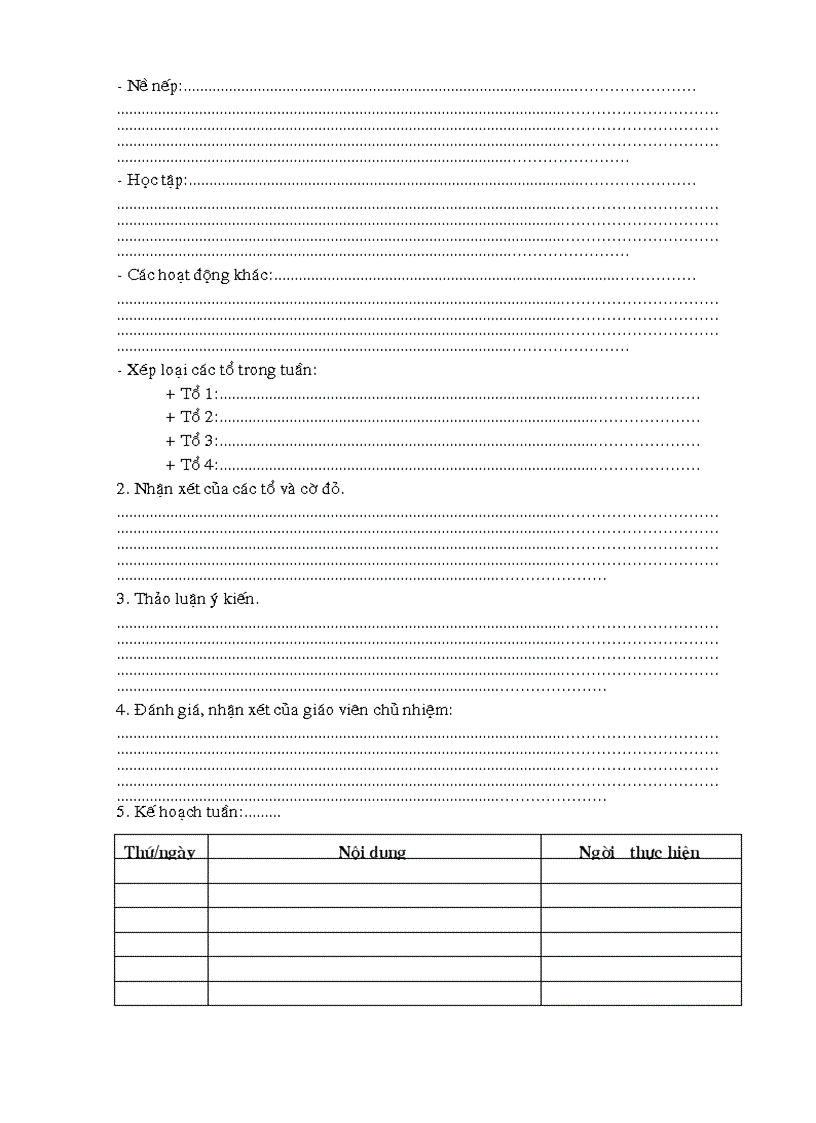 image for page Giáo án chủ nhiệm