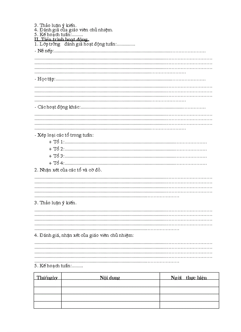 image for page Giáo án chủ nhiệm