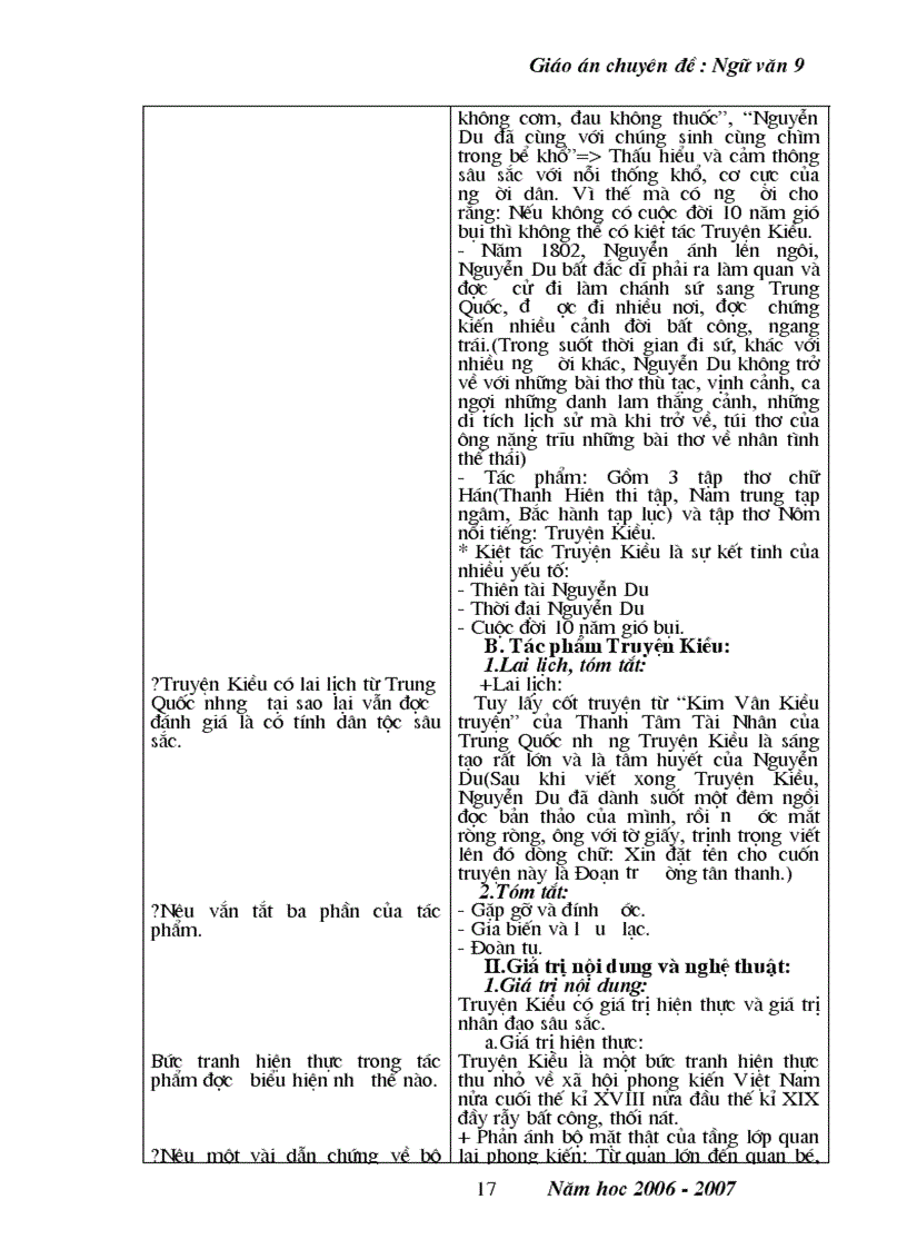 image for page Giáo án chuyên đề Ngữ văn 9