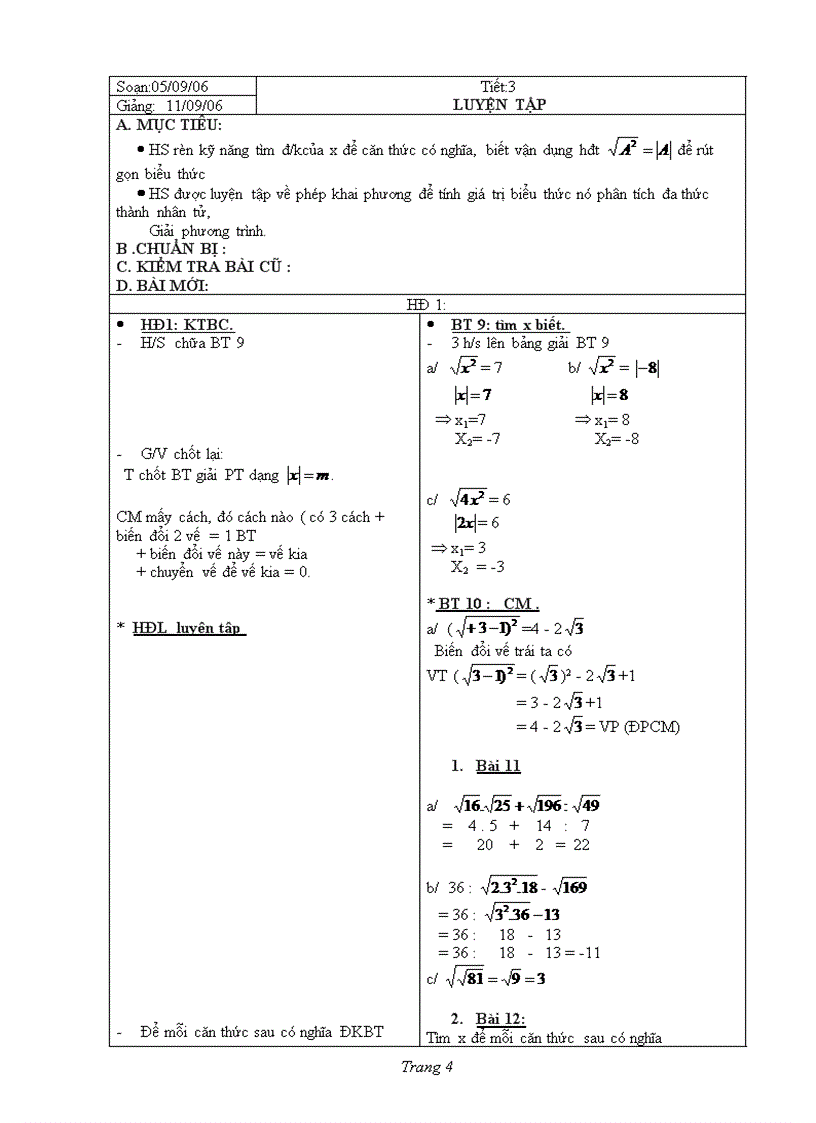 image for page Giao an dai 9 t1