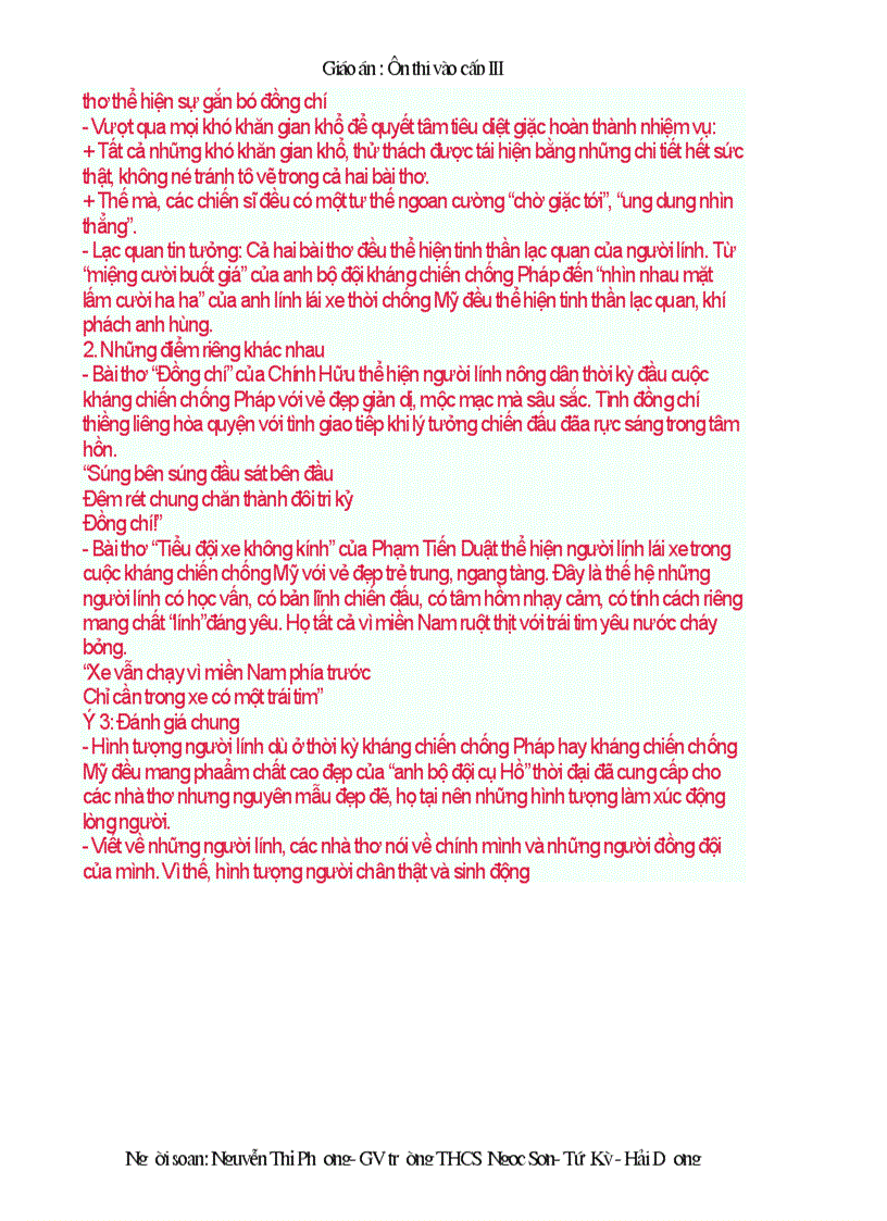 image for page Giáo án dạy ôn thi vào 10