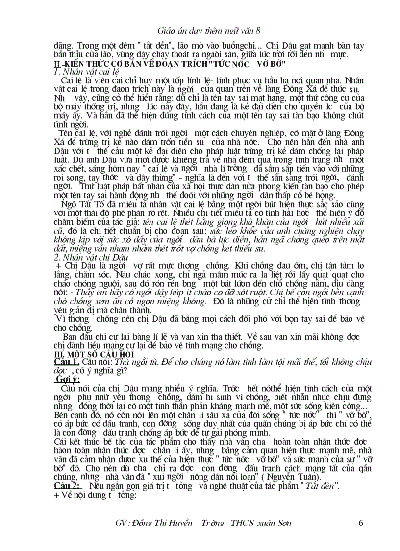 image for page Giao an day thêm văn 8