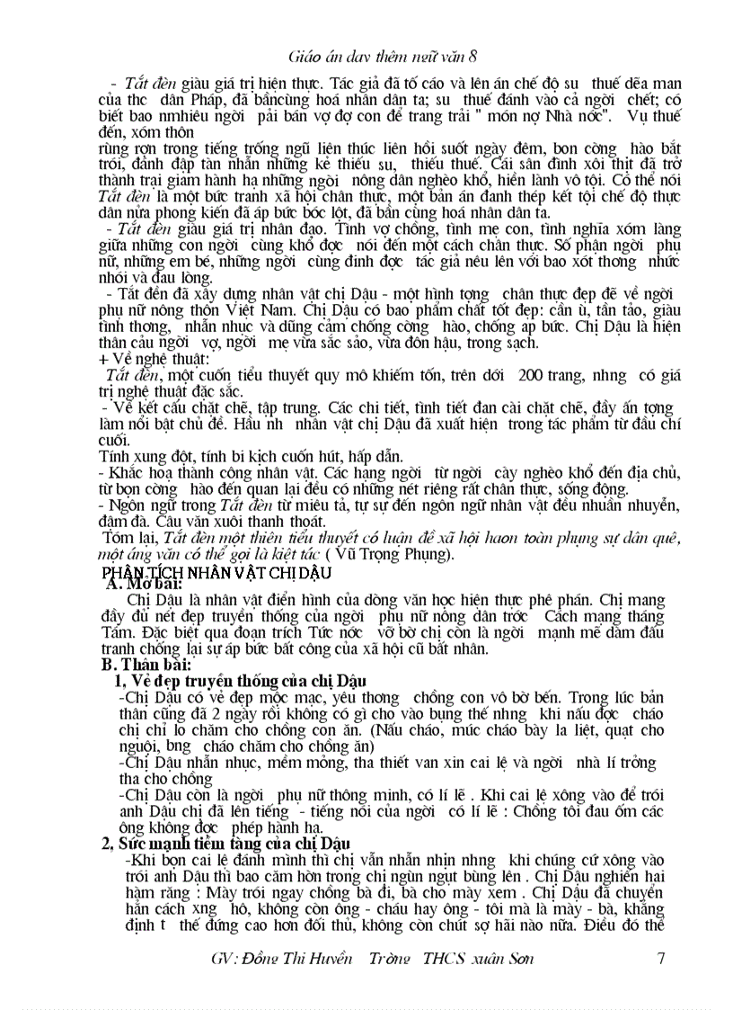 image for page Giao an day thêm văn 8