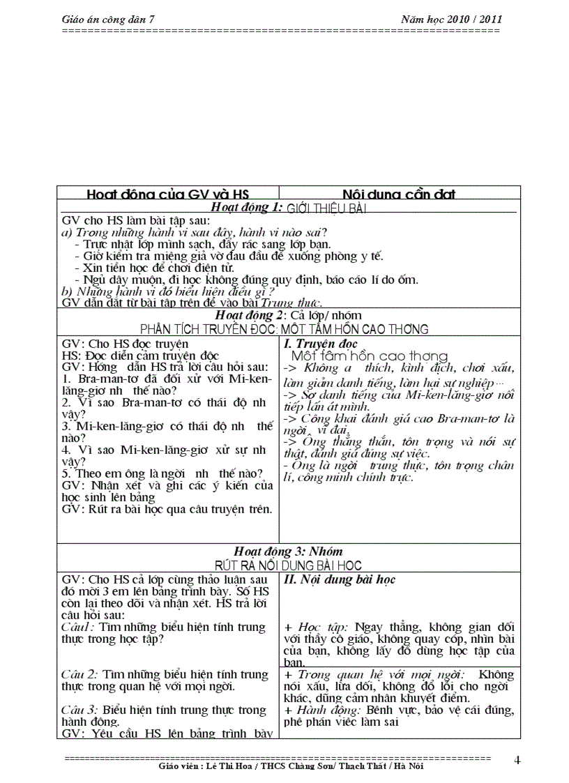 image for page Giáo án gdcd 7 chi tiết