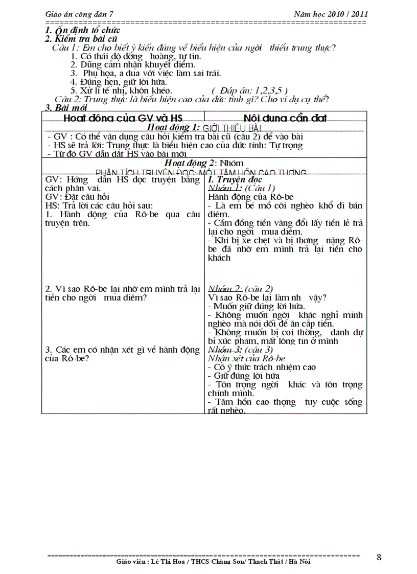 image for page Giáo án gdcd 7 chi tiết