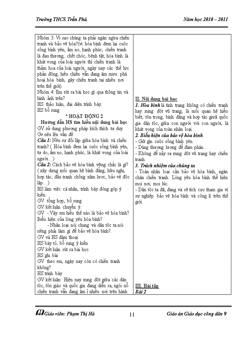 image for page Giáo án GDCD 9 5 bài