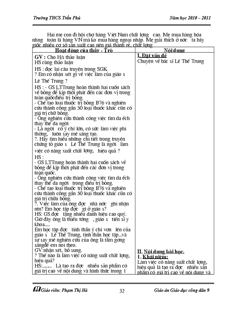 image for page Giáo án GDCD 9 5 bài