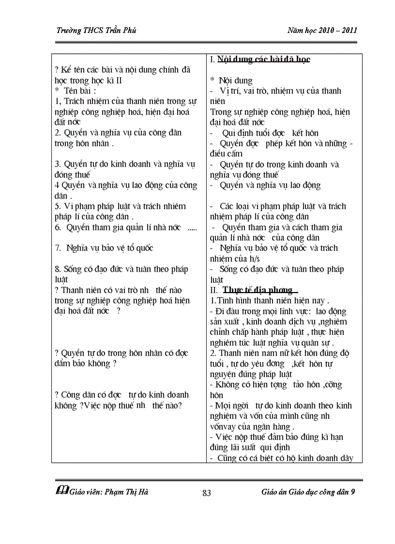 image for page Giáo án GDCD 9 5 bài